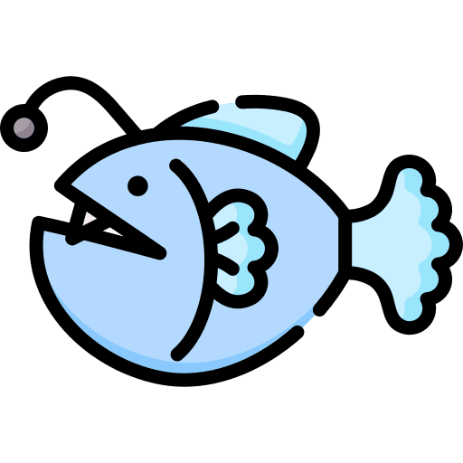 Anglerfish anglerfish sea life wild life icon