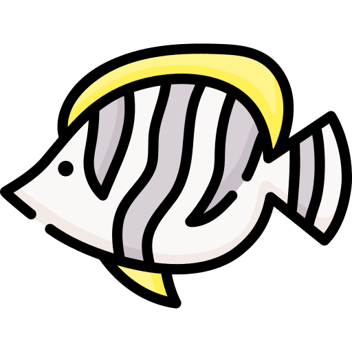 Butterflyfish sealife fish animal icon Butterflyfish sealife fish animal icon