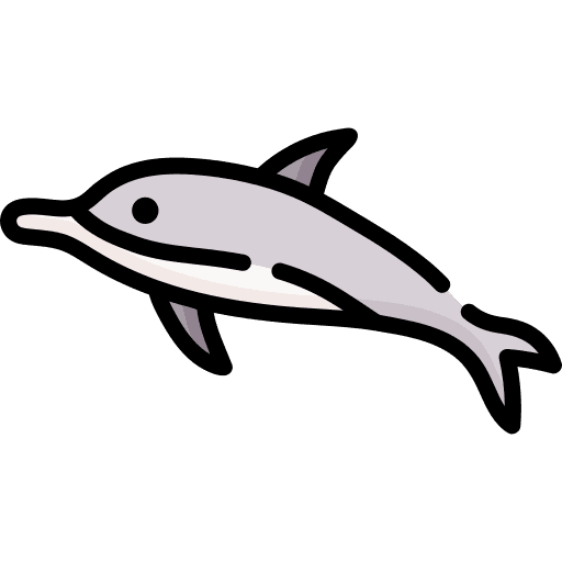 Dolphin aquarium animal wild life icon Dolphin aquarium animal wild life icon