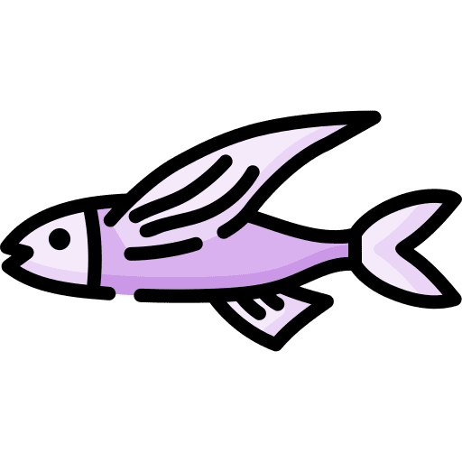 Flying fish sea life animal animals icon Flying fish sea life animal animals icon