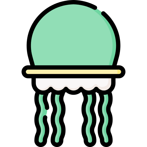 Jellyfish aquatic jellyfish animal icon Jellyfish aquatic jellyfish animal icon