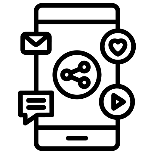 Social media facebook instagram social network icon