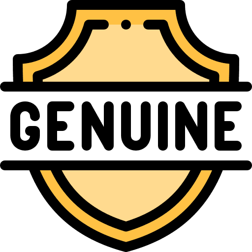 Genuine commerce promotion commerce and shopping icon