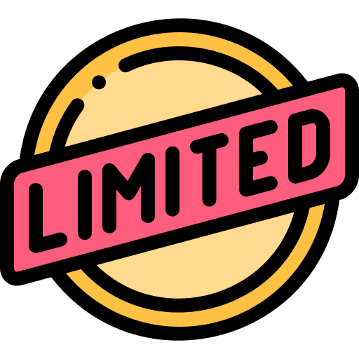 Limited marketing commerce and shopping commerce icon