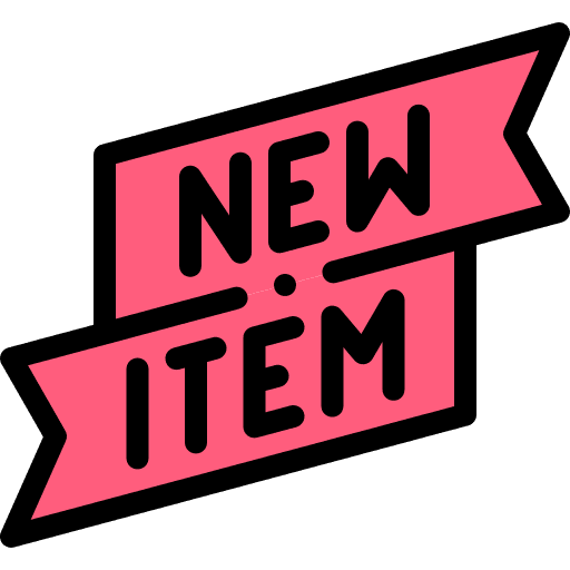 New item new item commerce and shopping label icon