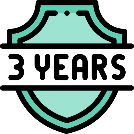 Warranty commerce 3 years warranty icon