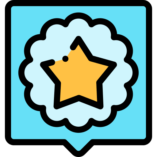 Featured feature star speech bubble icon Featured feature star speech bubble icon