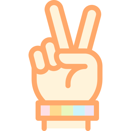 Hand hands and gestures bracelet victory icon