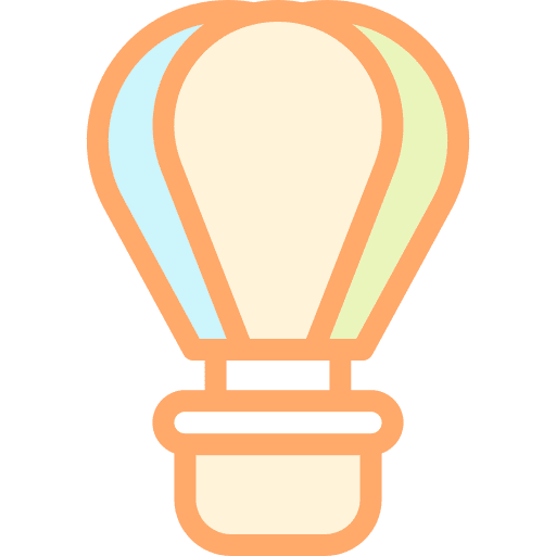 Air balloon holidays trip air balloon icon
