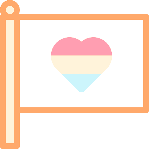Flag homosexuality flag shapes and symbols icon