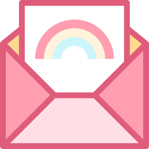 Letter pride envelope lesbian icon