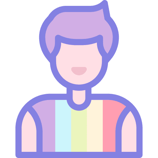 Man lgbt gay user icon