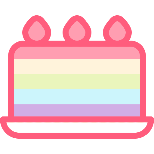 Cake sweet bakery food and restaurant icon