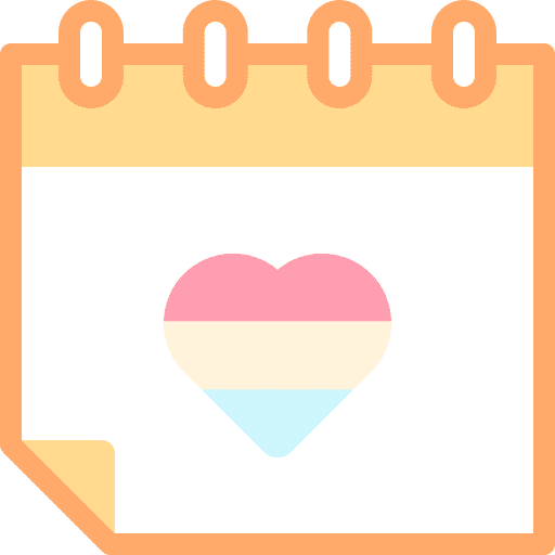 Calendar day lgbt cultures icon