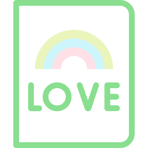 Card celebration party files and folders icon