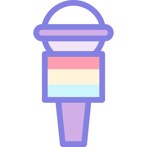 Pride day celebration rainbow flag press icon