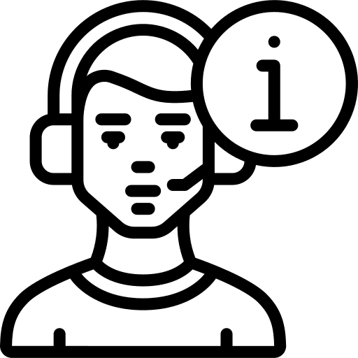 Customer service agent man people user icon