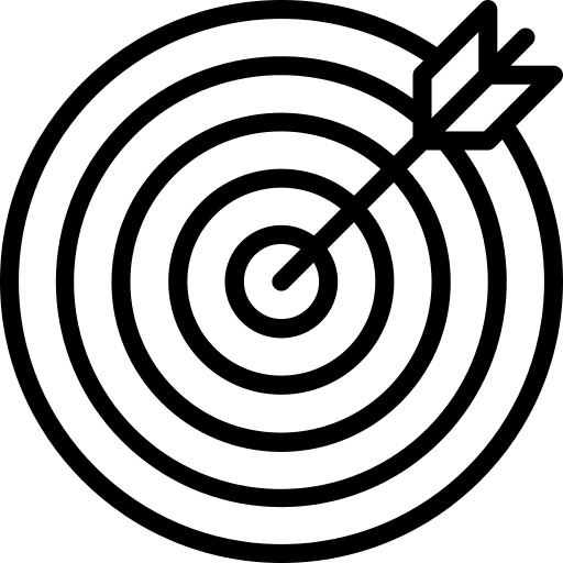 Target aim shoot arrow icon