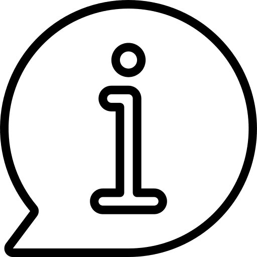 Information bubble communications chat icon