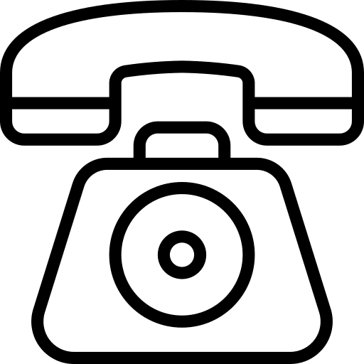 Phone calling landline telephone icon