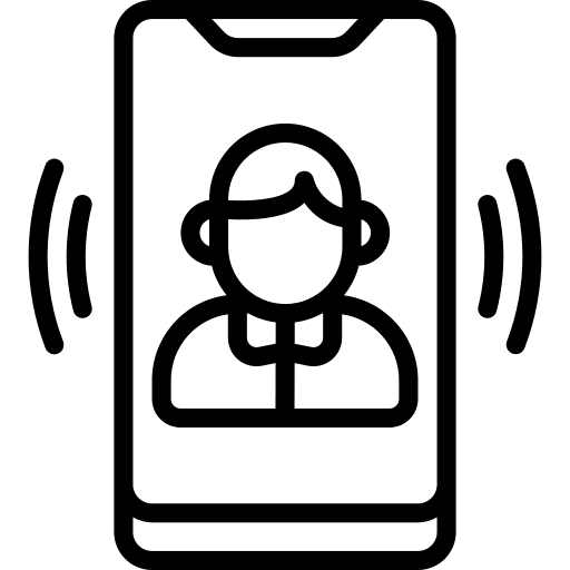 Video call video call device ringing icon