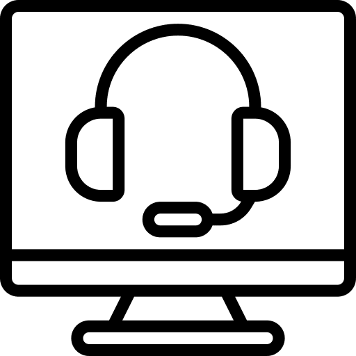 Computer headphones computer communications icon