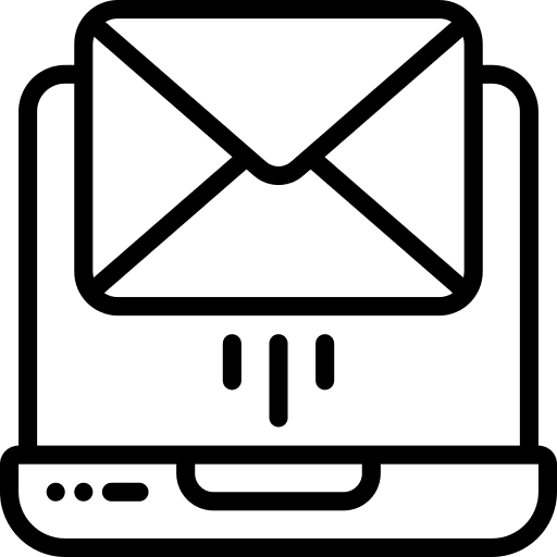 Email communications letter device icon