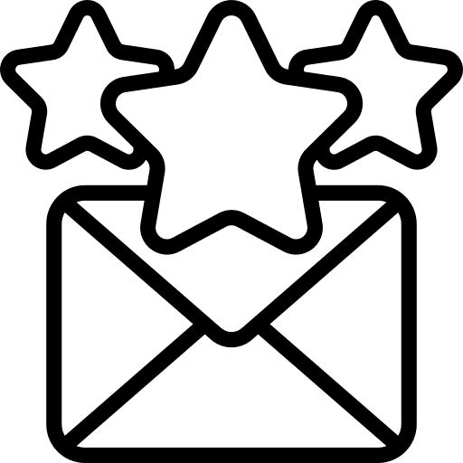 Email rate email communications icon