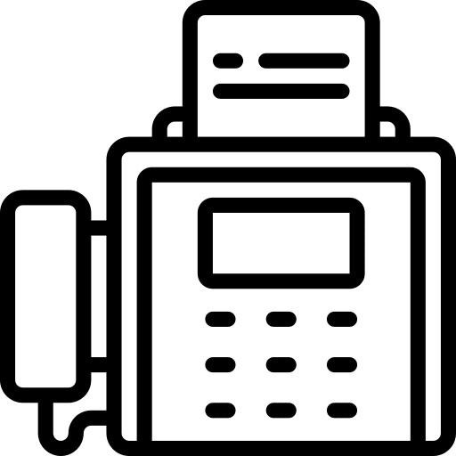 Fax device communication communications icon