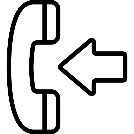 Phone arrow communication phone icon