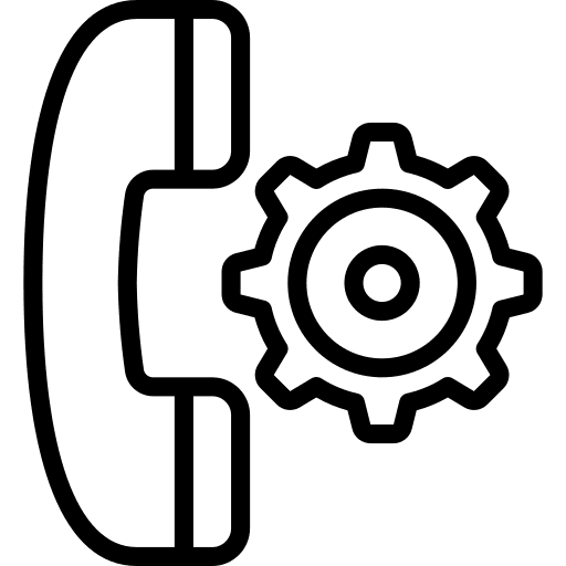 Phone call communications telephone icon