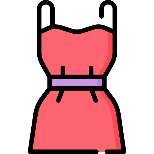 Dress garment elegant clothing icon Dress garment elegant clothing icon