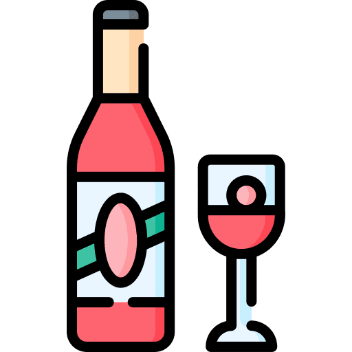 Wine bottle food and restaurant celebration wine glass icon Wine bottle food and restaurant celebration wine glass icon