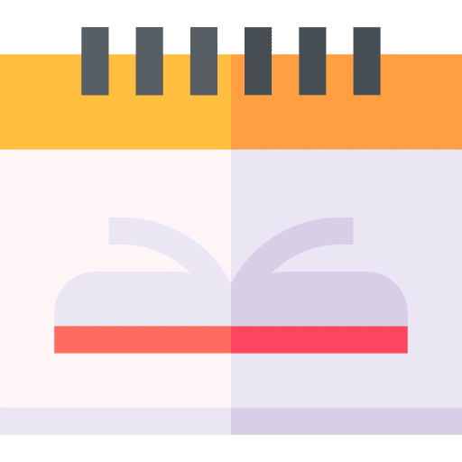 Calendar library timetable book icon Calendar library timetable book icon