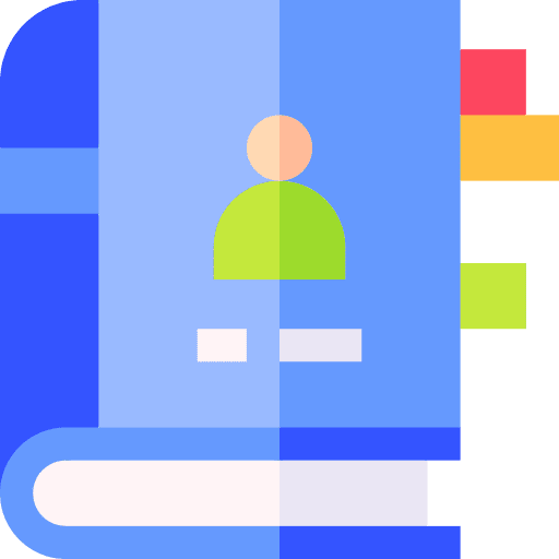 Phonebook communications schedule agenda icon Phonebook communications schedule agenda icon