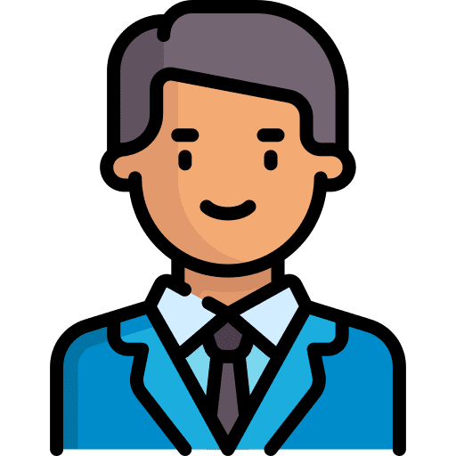 Businessman occupation tie job icon