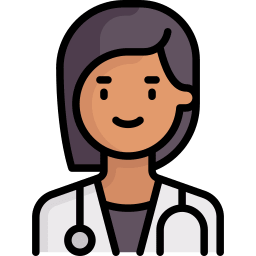 Doctor professions and jobs doctor black hair icon