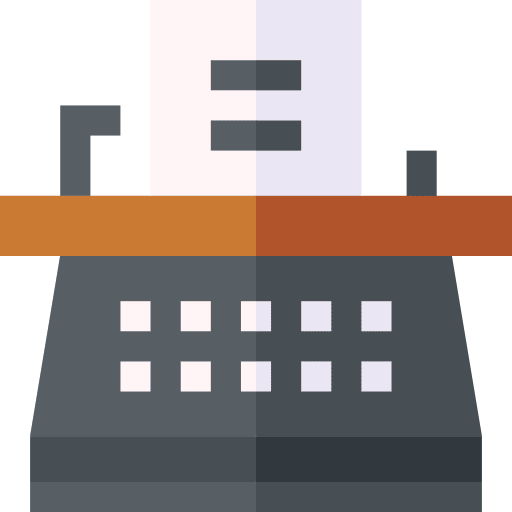 Typewriter stenotype typewriter communications icon Typewriter stenotype typewriter communications icon