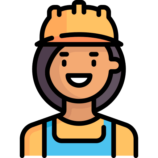 Builder people builder short hair icon Builder people builder short hair icon