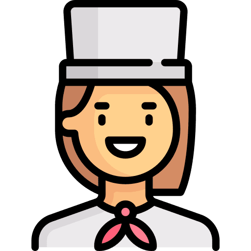 Chef restaurant short hair chef icon Chef restaurant short hair chef icon
