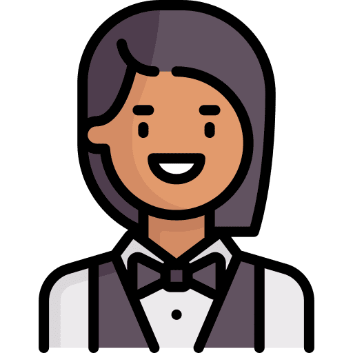 Croupier avatar people short hair icon Croupier avatar people short hair icon
