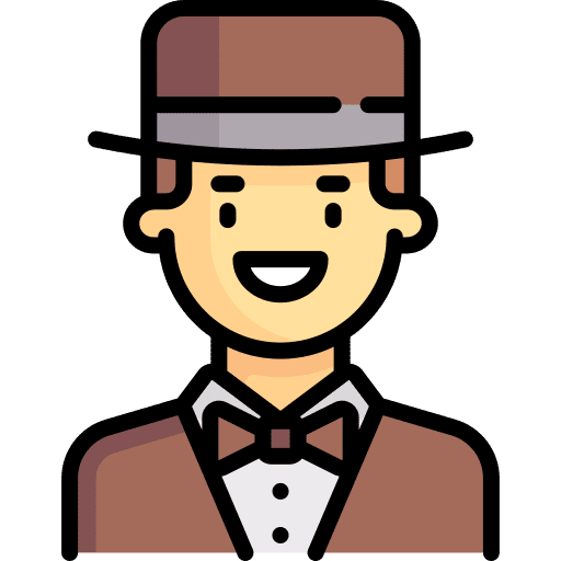 Magician top hat magician avatar icon Magician top hat magician avatar icon