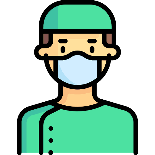 Surgeon man caucasian job icon Surgeon man caucasian job icon