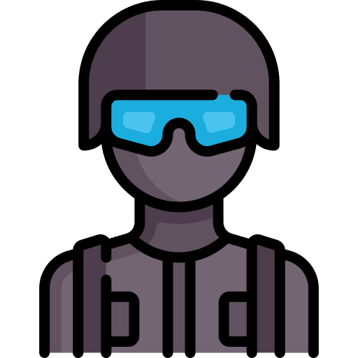 Swat armed tactical protection icon Swat armed tactical protection icon