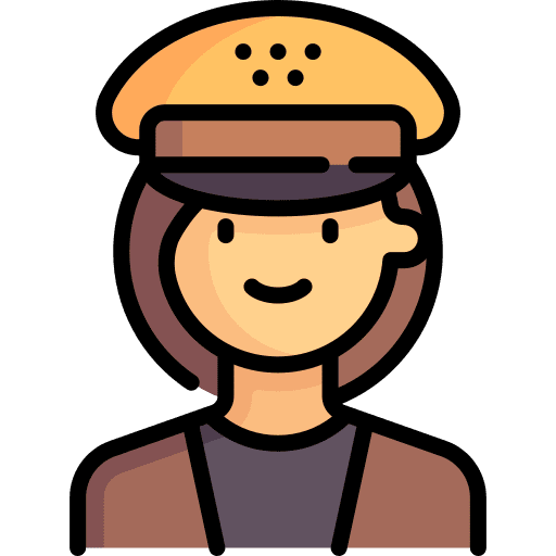 Taxi driver avatar brown hair profession icon Taxi driver avatar brown hair profession icon