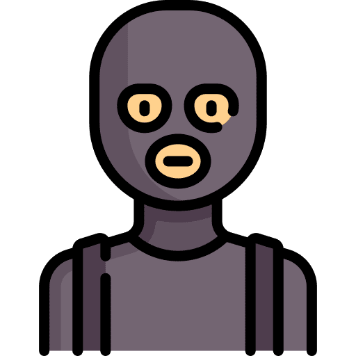 Thief user bag man icon Thief user bag man icon
