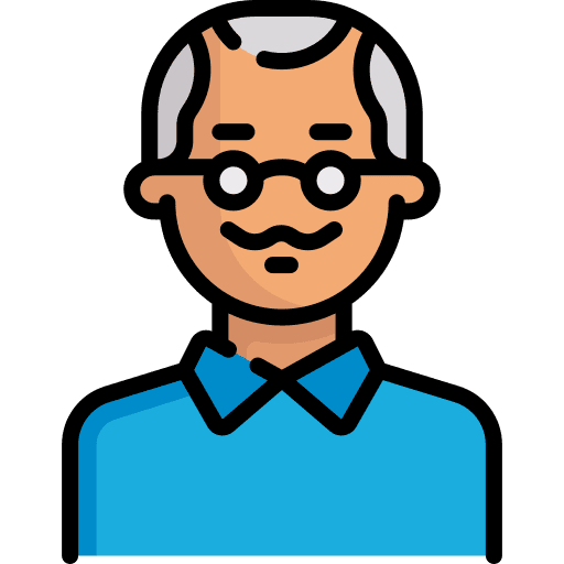 Writer caucasian eye glasses moustache icon Writer caucasian eye glasses moustache icon