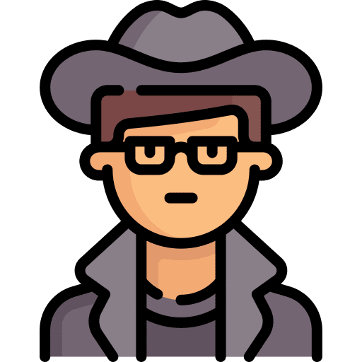 Detective professions and jobs man hat icon Detective professions and jobs man hat icon
