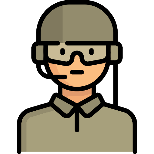 Soldier microphone helmet man icon Soldier microphone helmet man icon