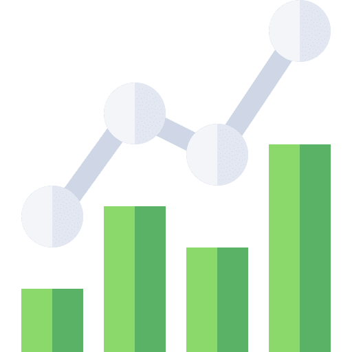 Increase chart line chart increase icon Increase chart line chart increase icon